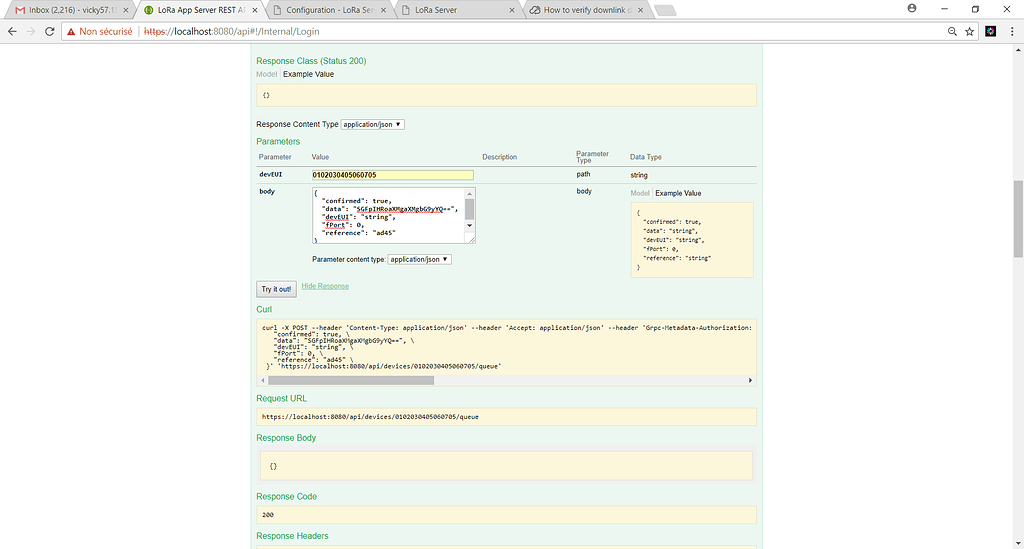 How to verify downlink data - ChirpStack Application Server ...
