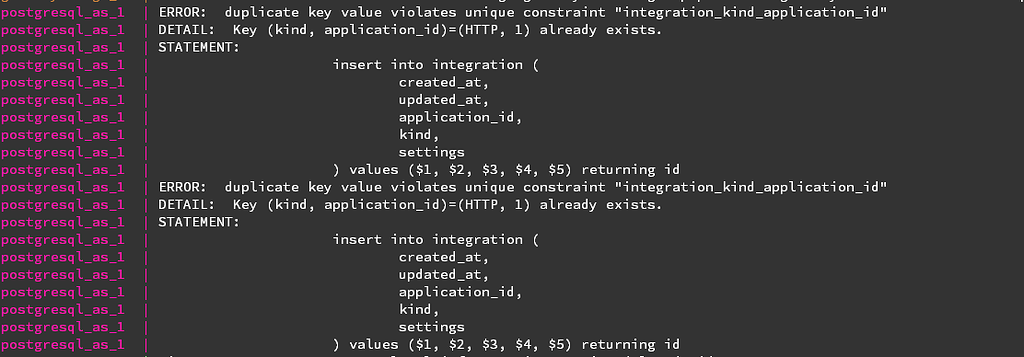 DB error removing integration from app server - ChirpStack Application ...