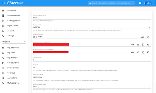 Need help with FUOTA deployment - ChirpStack Application Server ...