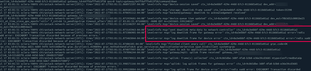 Downlink not getting sent to Sensors - ChirpStack Network Server ...