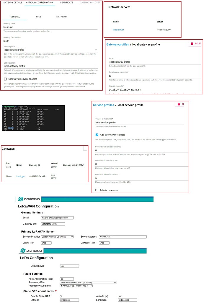 Connecting dragino lps8n whith chirpstack running on raspberry pi ...