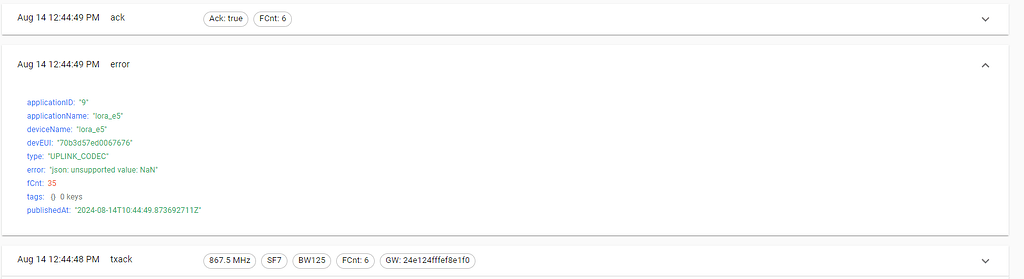 Can not send downlink - ChirpStack Network Server - ChirpStack ...