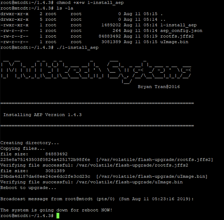 Multitech Conduit Conversion: mLinux to AEP - Gateways - ChirpStack ...