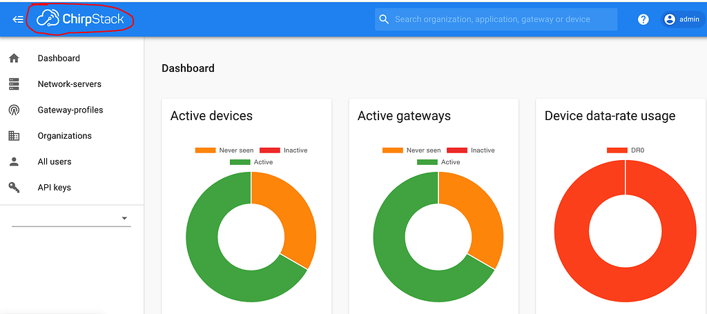 Change Chirpstack logo on the UI screen - ChirpStack Application Server ...
