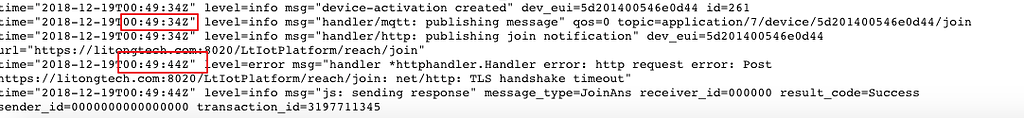 Join_Ans delay due to HTTP integration fail - ChirpStack Application ...